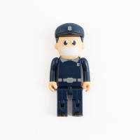 O pessoa dá forma à vara rápida da memória do Usb com cabeça aberta do molde do PVC