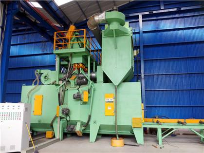 Steel Plate Roller Conveyor Shot Blasting Machine Cleanliness Sa.2.5~3.0