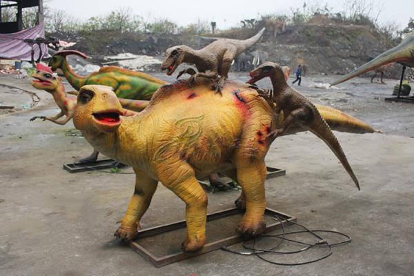 Waterproof Realistic Robotic Simulation Animatronic Dinosaur For Kids Park