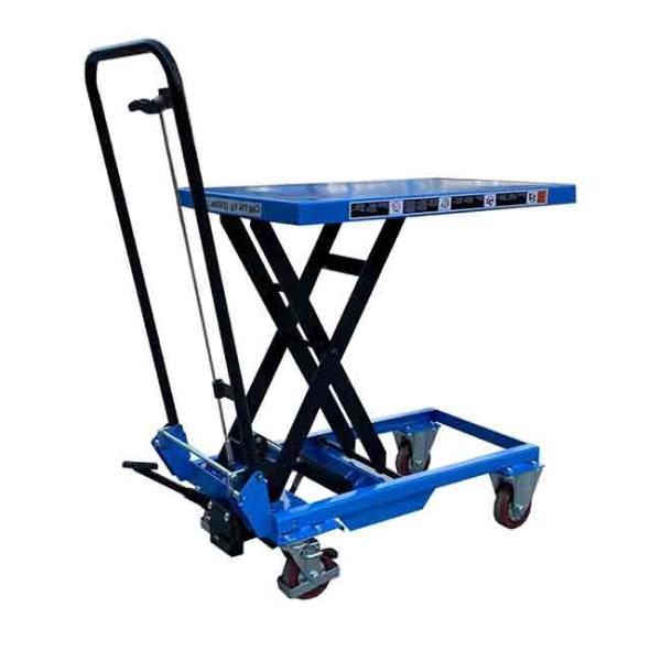 830mmx500mm Manual Scissor Lift Tables Max Height 910mm