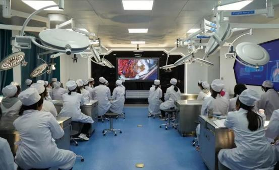 3D Medical Training Visualization System: Immersive Stereoscopic Teaching LED Curtain Wall for Medical University Anatomy Classrooms