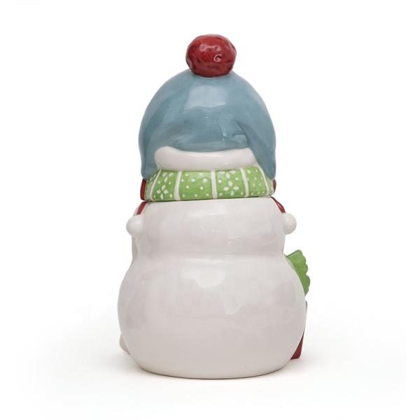 Керамические банки с крышками Рождественские праздники Кухня Кофе Чай Печенье Подарок Керамическая банка 3D Ручная живопись