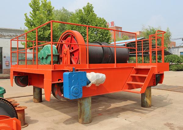 Double Rail Wire Rope Electric Hoisting Winch Trolley For Overhead Crane