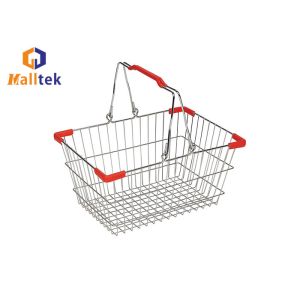 Прочный металлический супермаркет Стержень Покупательская корзина для бутика с длительным сроком службы