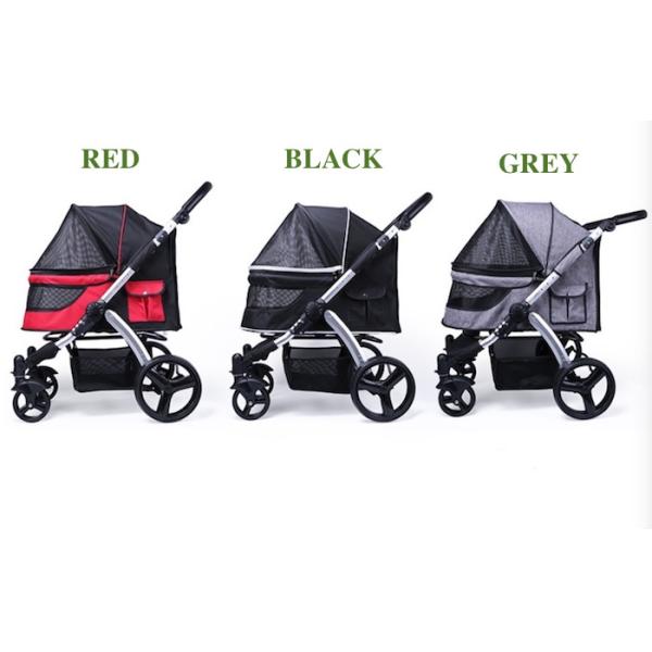 Fuentes lindas del animal doméstico de la carretilla del gris 600D Oxford de la tienda impermeable de aluminio del perro el 103x90x60cm