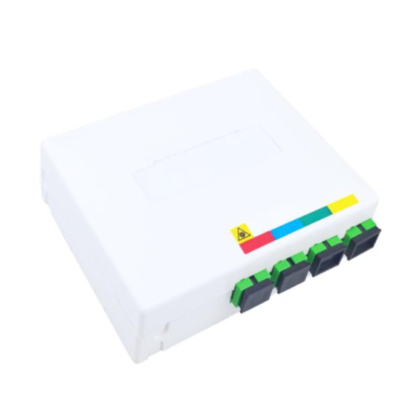 4 núcleos de plástico de fibra óptica de fachada Socket Panel SC Conector para FTTX Indoor 5