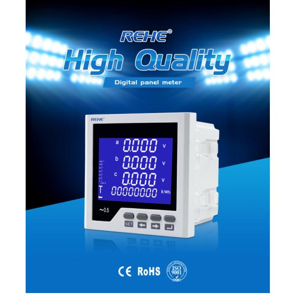 Display Simple Operation Intelligent Blue LCD Display 96*96mmThree Phase Multi-function Meter RH-3D3Y