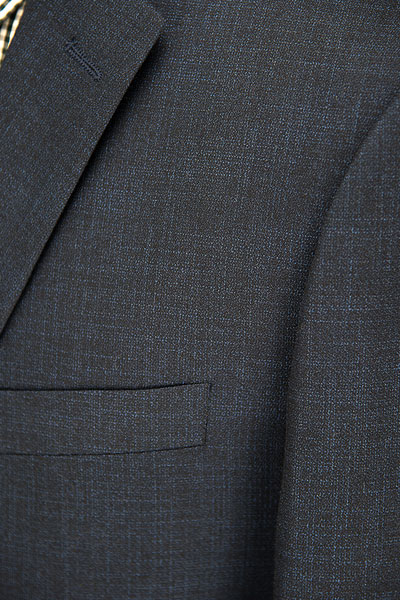 Navy Mix Slim Fit Mens Casual Blazer Jacket Adults Windproof  T/R Fabric