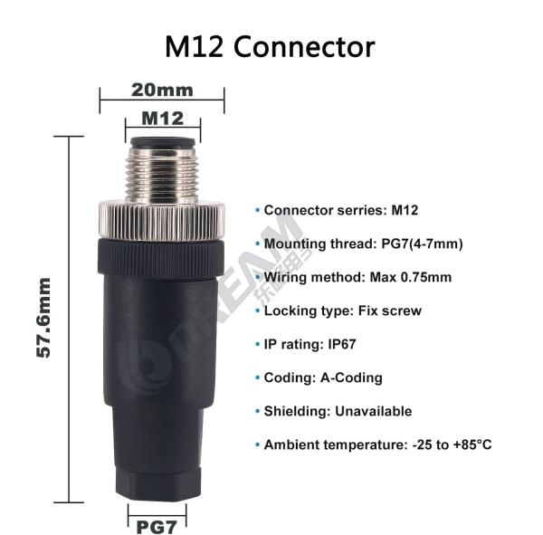 IP67 M12 5PIN CIRCULAR AVIATION CONNECTORプラグ GX20 5PIN AVIATION メタルスレッドプラググレードのプラグプラグ
