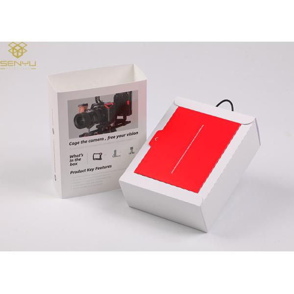 Camera White Cardboard Packaging Box With Handle