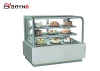 Réfrigérateur en verre de gâteau du coffret d'étalage de pâtisserie de 3 couches 90°