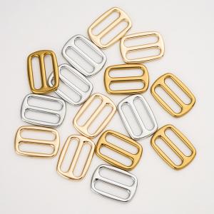 Adjustable Metal Tri Glide Buckle for Handbag Accessories Custom Logo 9 Colors