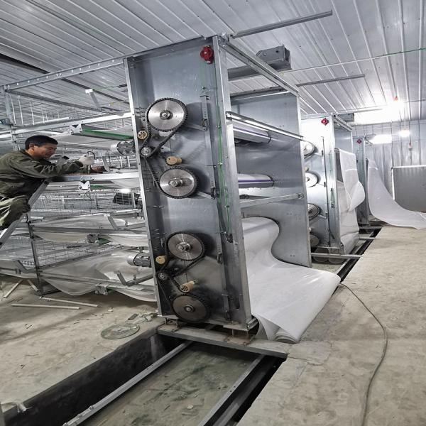 Гальванизированный стальной тип х оборудования птицефермы бройлера 10000 птиц клетка цыпленка птицы бройлера батареи