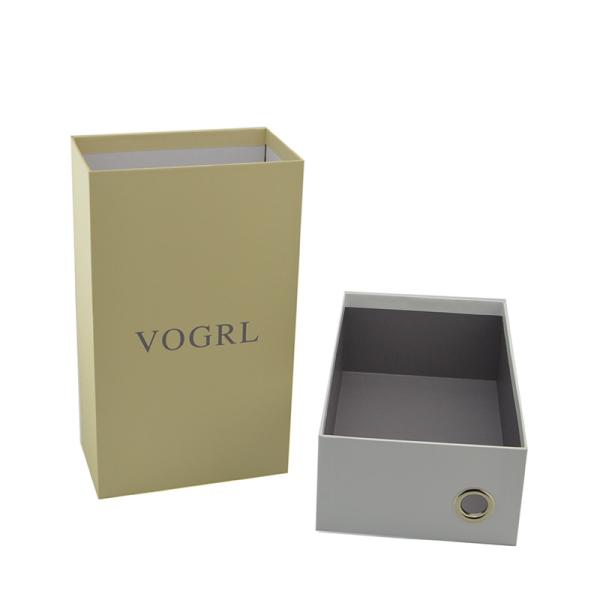 Longueur dure de l'emballage 300mm de chaussure de boîte-cadeau de carton de tiroir de Brown