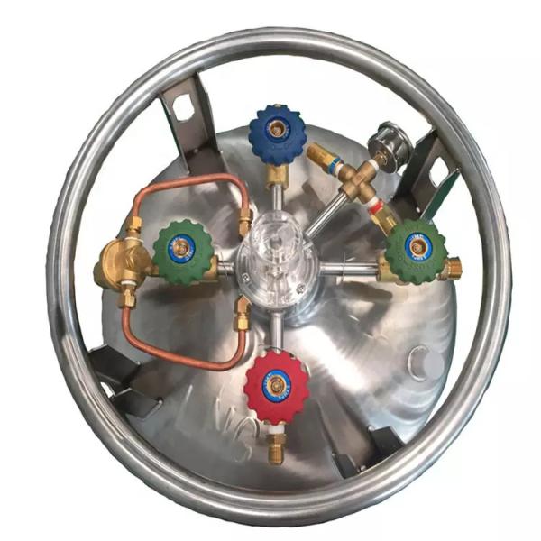 Capacidad criogénica de acero inoxidable industrial del cilindro 495L del Dewar