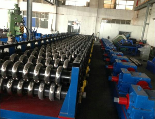 Rolo de aço do telhado do metal do silo que forma a caixa de engrenagens da máquina conduzida na linha friso