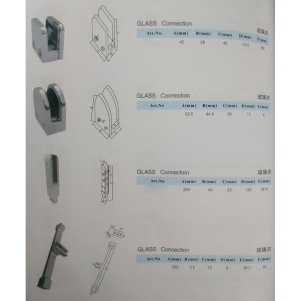 Glass Connection,glass connector for marine hardware from China supplier