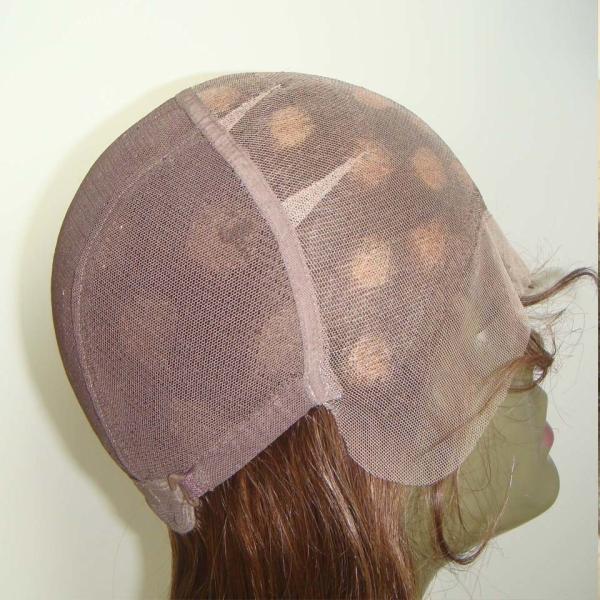 Construction 100% cheveux humains Cap Perruques personnalisées et confortables porter