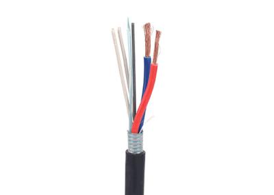High Speed Transmission 10.2mm Hybrid Optical Fiber Cable ,  8 Core Hybrid Power Cable