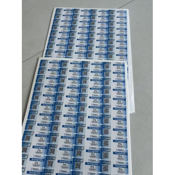 KPV 5MG  Small Peptide Vial Labels 