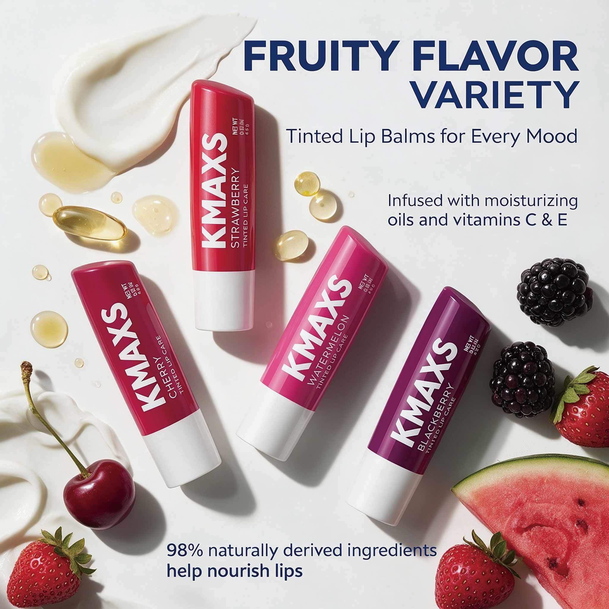 Gloss Fruit Tinted Lip Balm Oil Moisturizer Hydration & Sheer Lip Color ODM