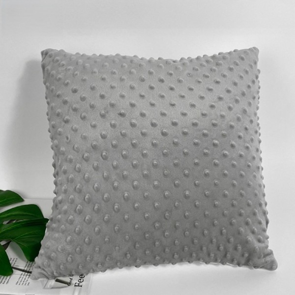 Home Decor 40×40cm Comfort Sublimation Fleece Minky Pillowcase Back With Short Plush