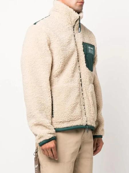 Custom Logo Winter Teddy Jacket Streetwear Zip Up Fleece Trench Coat