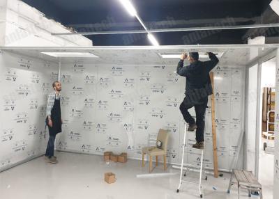 Hardwall Softwall Modular Clean Rooms , 3050mm Width 2745m3/H ISO 7 Cleanroom