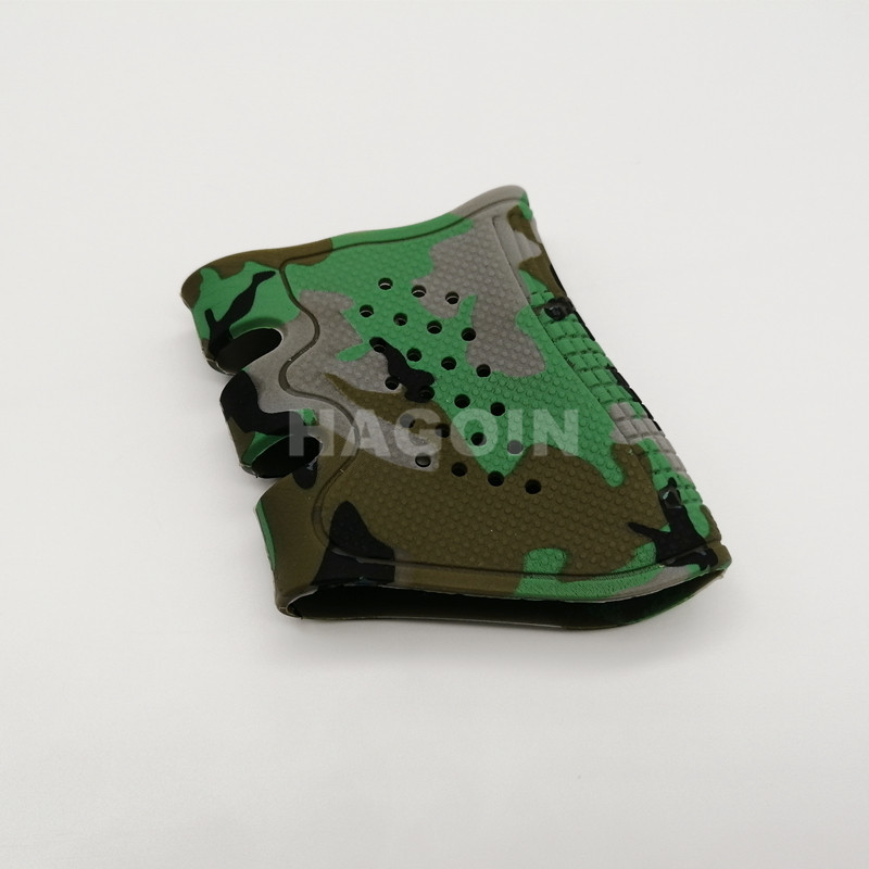 Camouflage Silicone Rubber Grip Customized Color Green Rubber Grip Sleeve