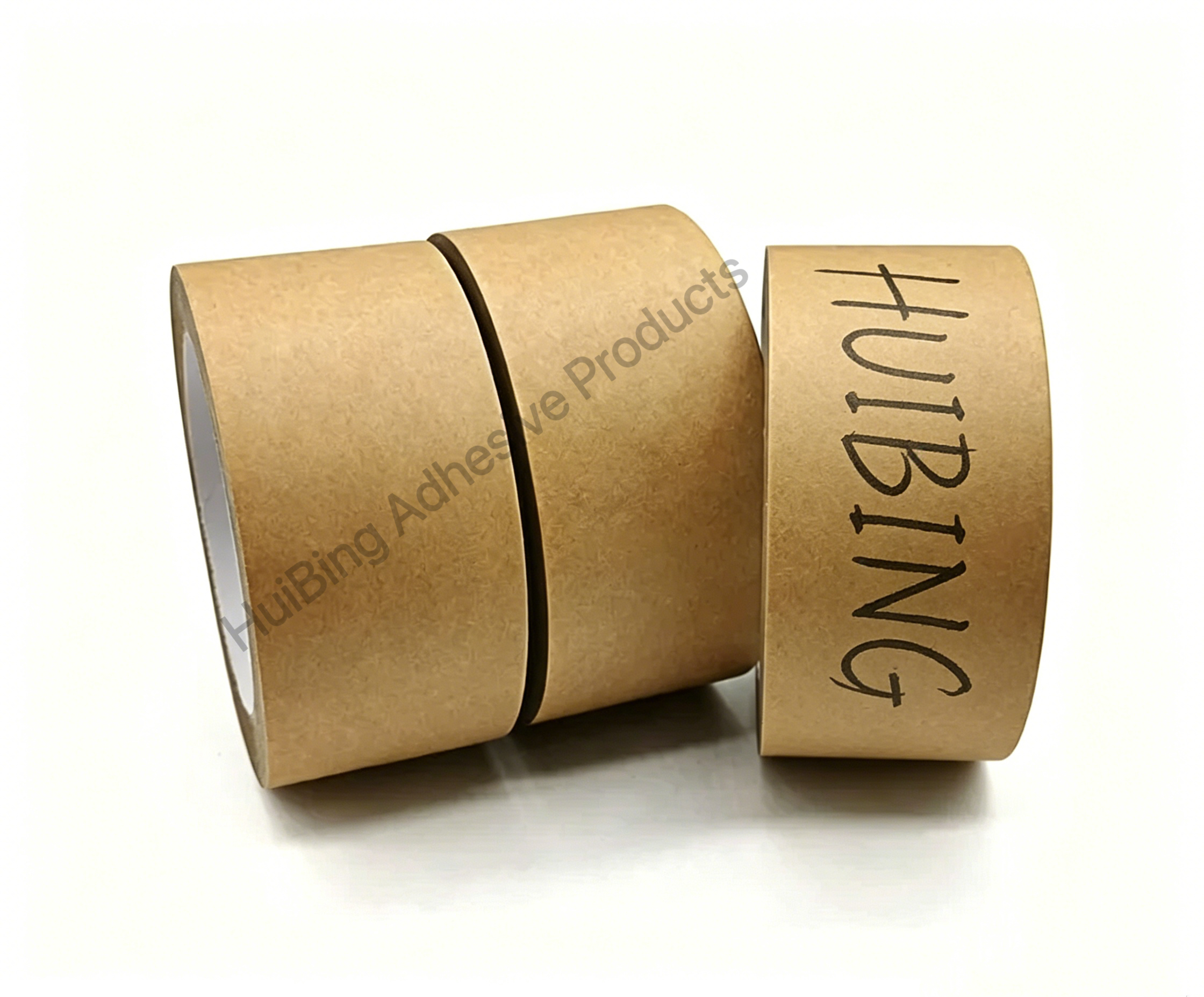 Hot Melt Adhesive Box Sealing Kraft Paper Tape Custom Single Side