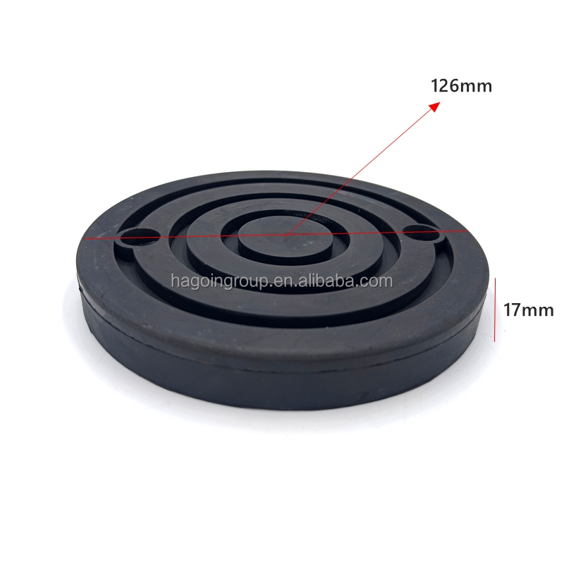 Elevator Jacks Automotive Rubber Parts Round Chassis Molded Silicone Rubber Pad