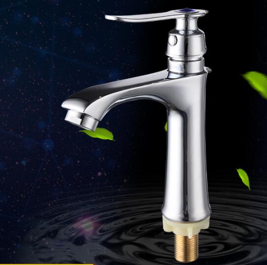 Оцинковывайте рукоятку рычага стильный таз выстукивает одиночный Faucet Chrome Bathroom отверстия