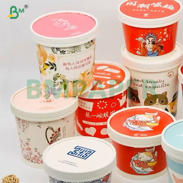 230gsm + 15PE Coated  White Cup Stock Paper For Paper cup / Bowl
