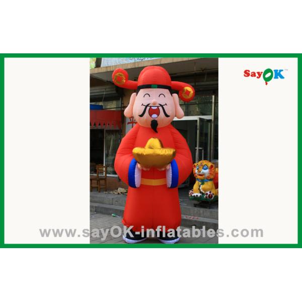 Advertising Inflatable Promotional Red Inflatable Cartoon Characters / Mascot For Decoration
