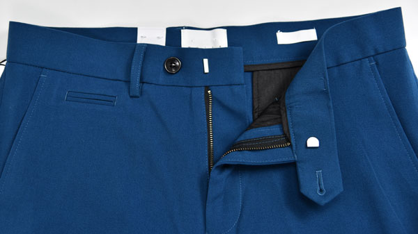 Men'S Slim Fit Dark Blue Suit Trousers Breathable Anti Wrinkle Mel Office Wear