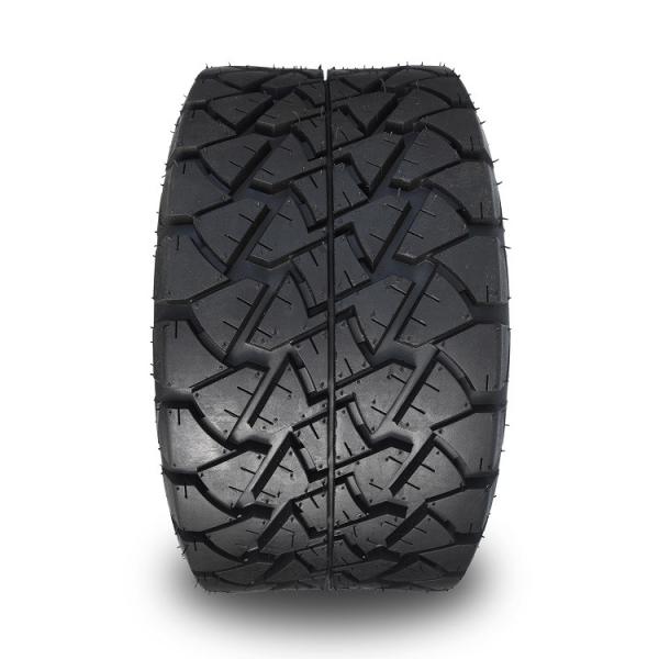 Golf Cart 14'' Aluminum Wheel and 22x10-14 All Terrain DOT Tire Combo - Machined/Glossy Black