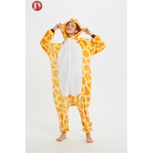 Wholesale Soft Flannel Fleece Funny Giraffee pajamas Mascot Costumes