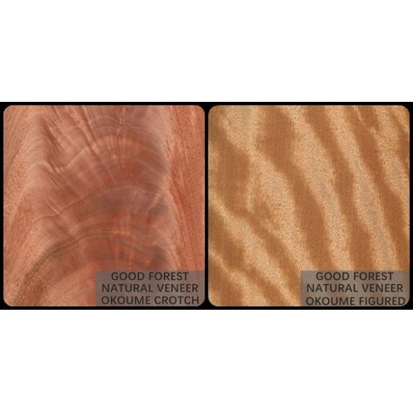 Зерно естественной деревянной облицовки Okoume украшения гостиницы необыкновенное вычисляемое