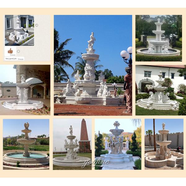 Modern Architectural Decor Simple Marble Dubai Fountain