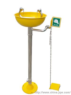 Emergency Laboratory Eye Wash Station Vertical Eye Bath With Two Nozzles