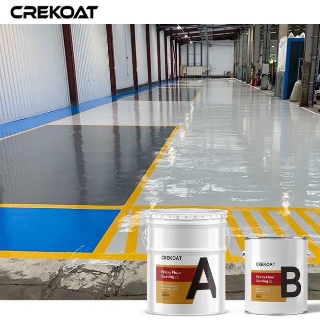 Безшовный покрашенный конкретный пол красит эпоксидную смолу справляясь анти- химикаты выскальзывания