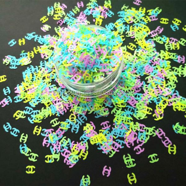 Custom Neon CC Glitter Shape Take Your Custom Decoration to the Next Level