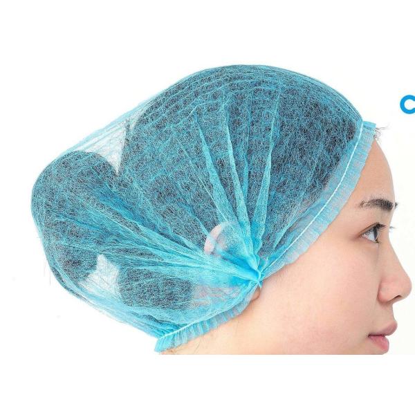 Strong Practicability SMS Disposable Bouffant Surgical Caps Wide Range Of Uses