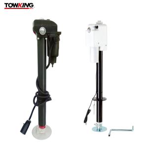 18" Screw Travel 3500 Pound Electric Tongue Jack Manual Crank For RV