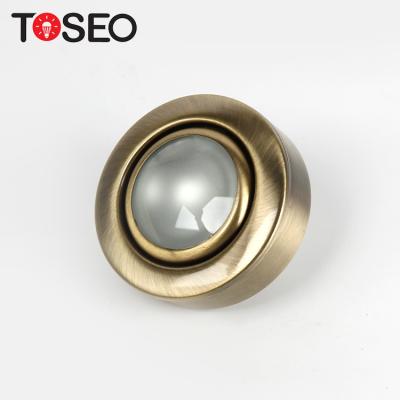 12V diodo emissor de luz Recessed círculo Downlights/G4 Mini Cabinet Lights dourado