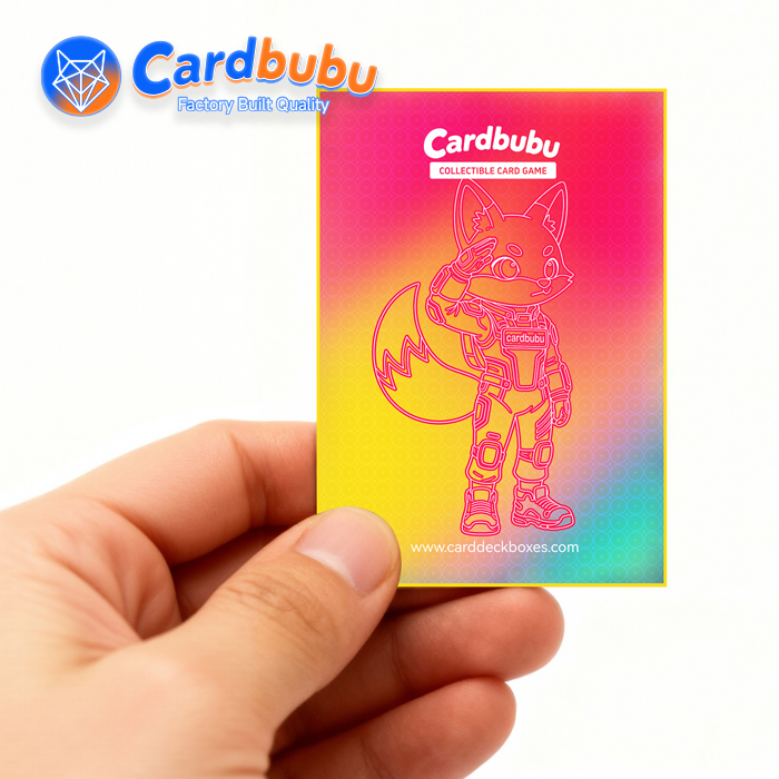 Portable Custom Card Sleeves High Definition Textured Card Protector Sleeves