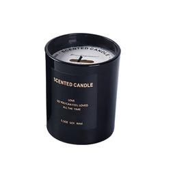 carmine suede Vegan Soy Candles , Tapered long lasting scented candles