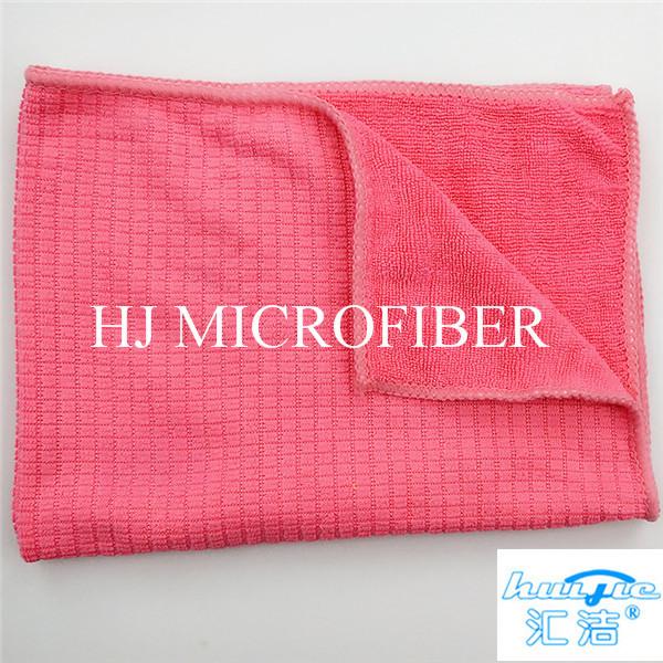 Microfiber Cleaning Cloth Towel Weft Knitted Cloth For Kitchen Red Color 16 Washing Tools