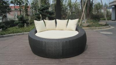 Home / Office Leisure Outdoor Rattan Daybed With White Cushion