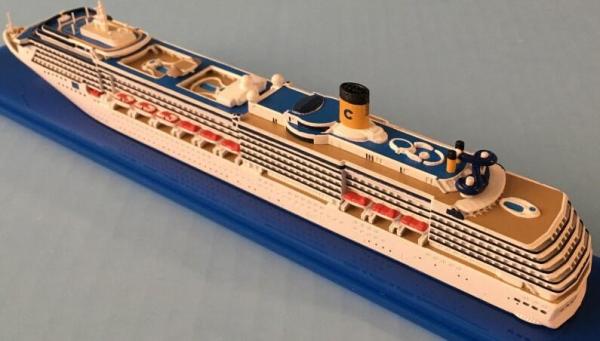Creative  Plastic Cruise Ship Models Costa Atlantica Cruise Ship Shaped Restore